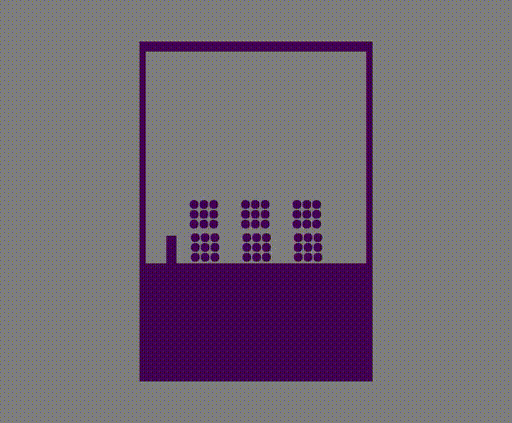 Particle dispersion SPH-DEM gif